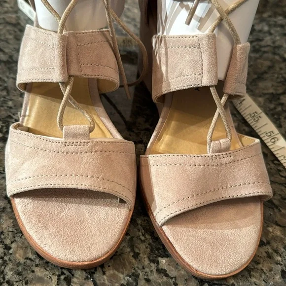 Chinese Laundry Raja Kid Suede lace wedge sandal NIB 9 - Picture 9 of 12